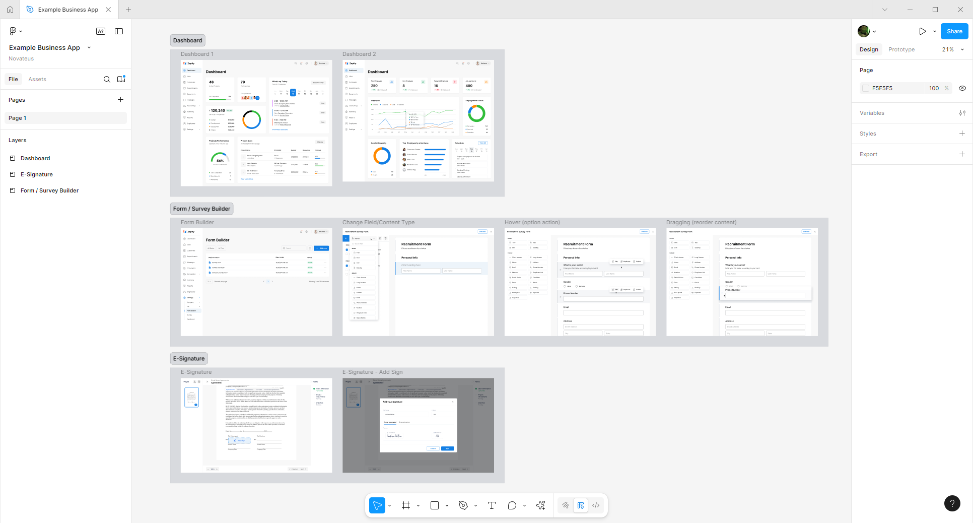 As screenshot of Figma UI/UX Design